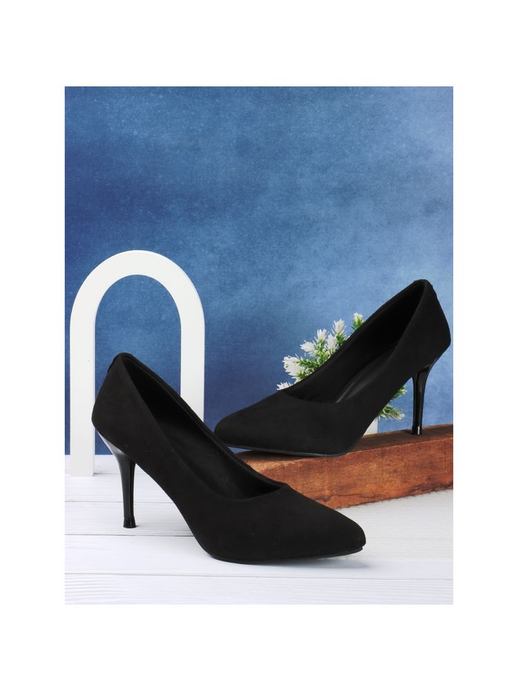 ELLE Black Women Slip On Pumps-picture-30