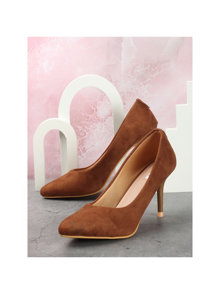 ELLE Brown Women Slip On Pumps-picture-22