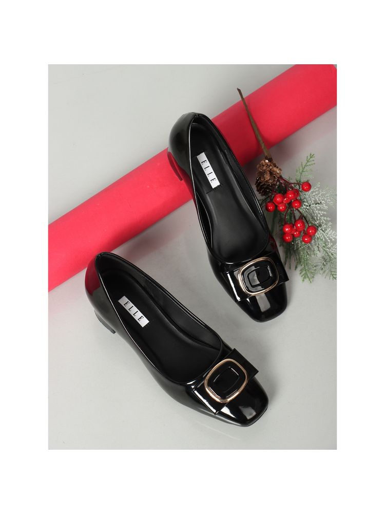 ELLE Black Women Slip On Pumps-picture-27