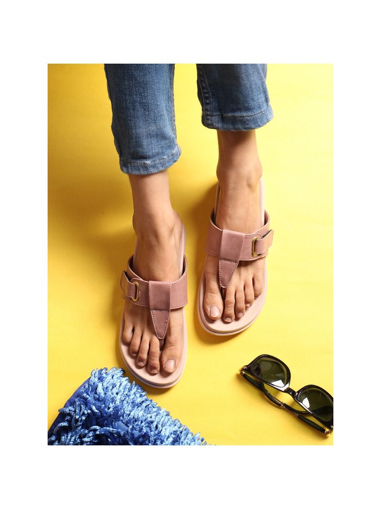 ELLE Peach Women Slip On Flats-picture-14