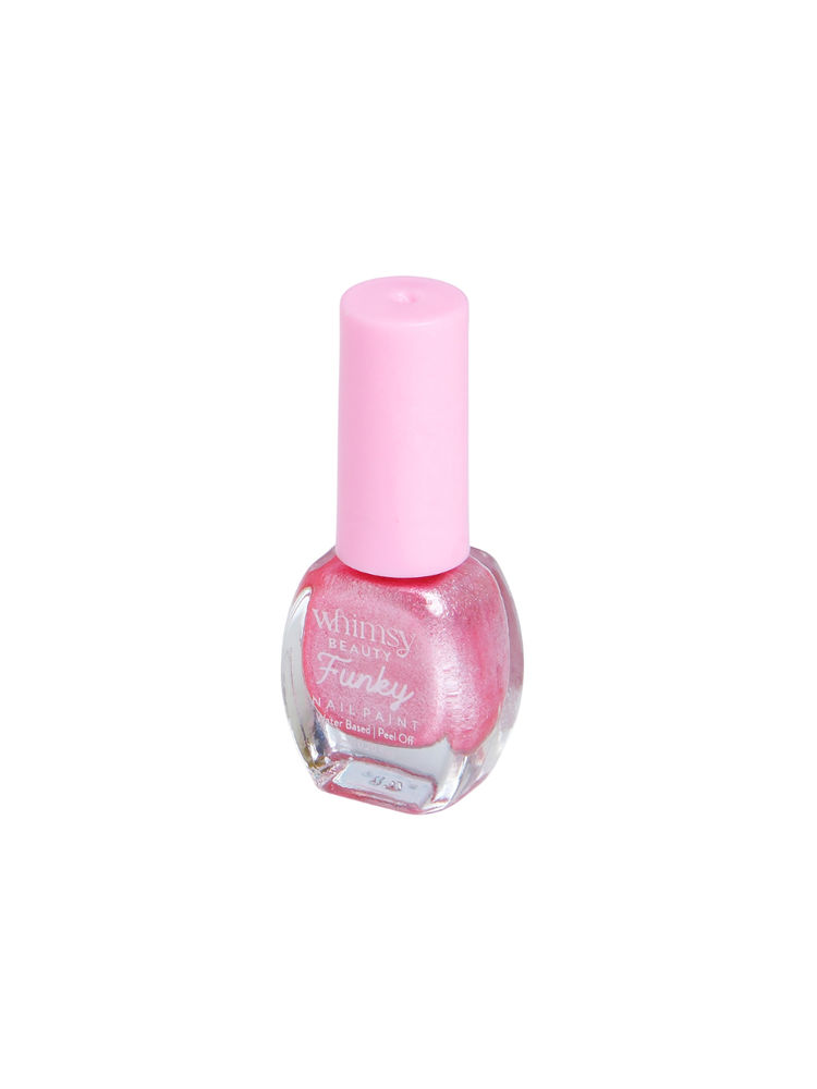 Whimsy Beauty Safe, Peel Off, Non Toxic, Water Based Nail Paint - Pink Gillter-image-38