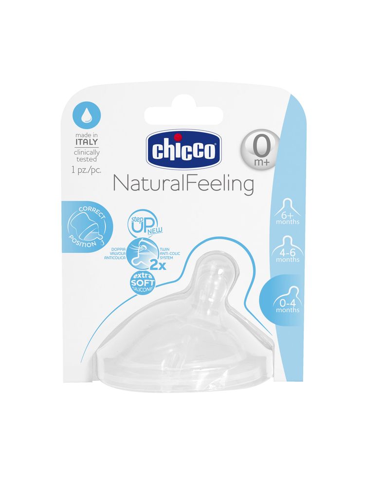 Chicco Natural Feeling Regular Flow Teat (0M+)