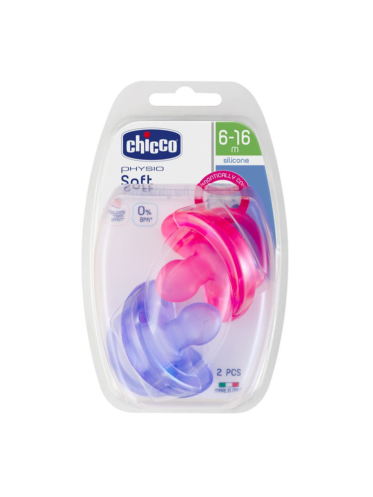 Chicco Soother Physio Soft Girl Sil 6-16M