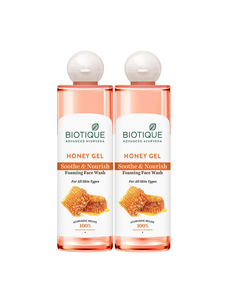 Biotique Honey Gel Refreshing Foaming Face Wash (Pack Of 2)-image-43