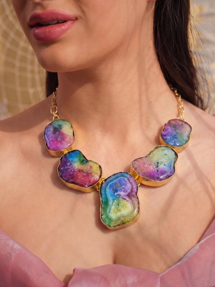 BINNI Prismatic Solar Slices Necklace-image-41