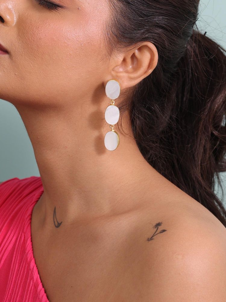 BINNI Elara Mother of Pearl Dangler Earrings-image-40