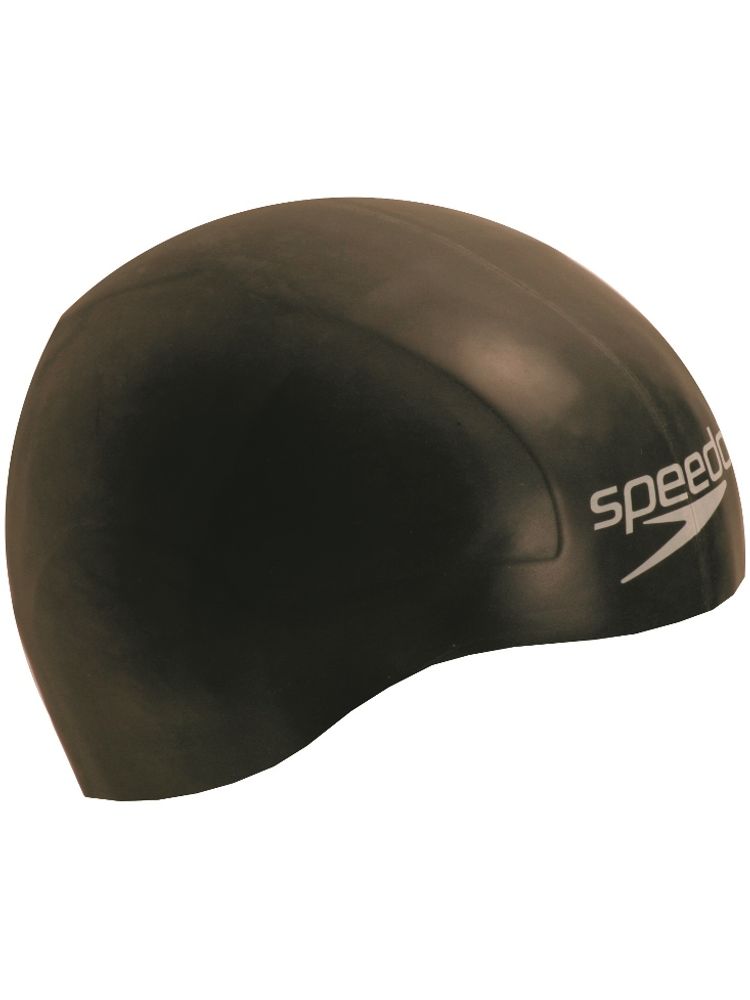 Speedo Unisex Adult Aqua V Drag Reducing Racing Swim Cap - Black (Free Size)-picture-8
