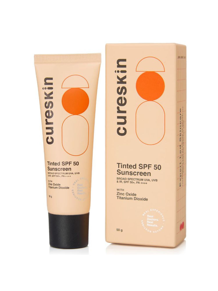 Cureskin Mineral Sunscreen Matte Finish Tinted SPF 50 PA++++ Broad Spectrum UVA, UVB & IR-image-12
