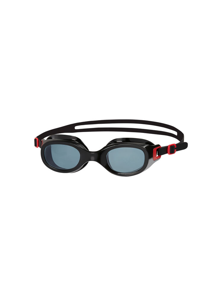 Speedo Unisex Adult Futura Classic Smoke-Lens Swim Goggles - Red & Smoke (Free Size)-picture-11