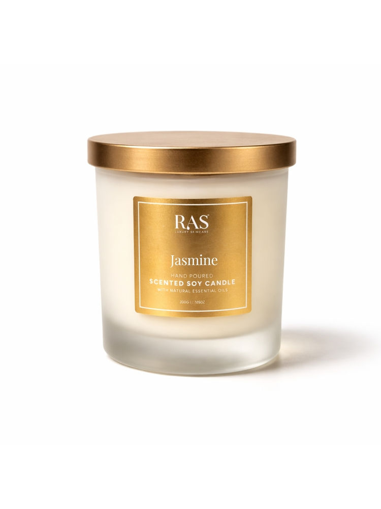 RAS Luxury Oils Jasmine Hand Poured Scented Soy Candle With Natural Essential Oils-picture-28