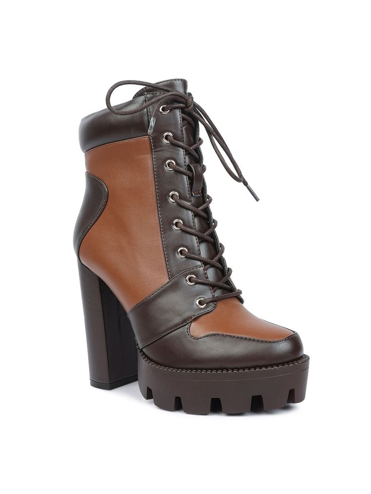London Rag Colorblock Brown Boots-picture-15