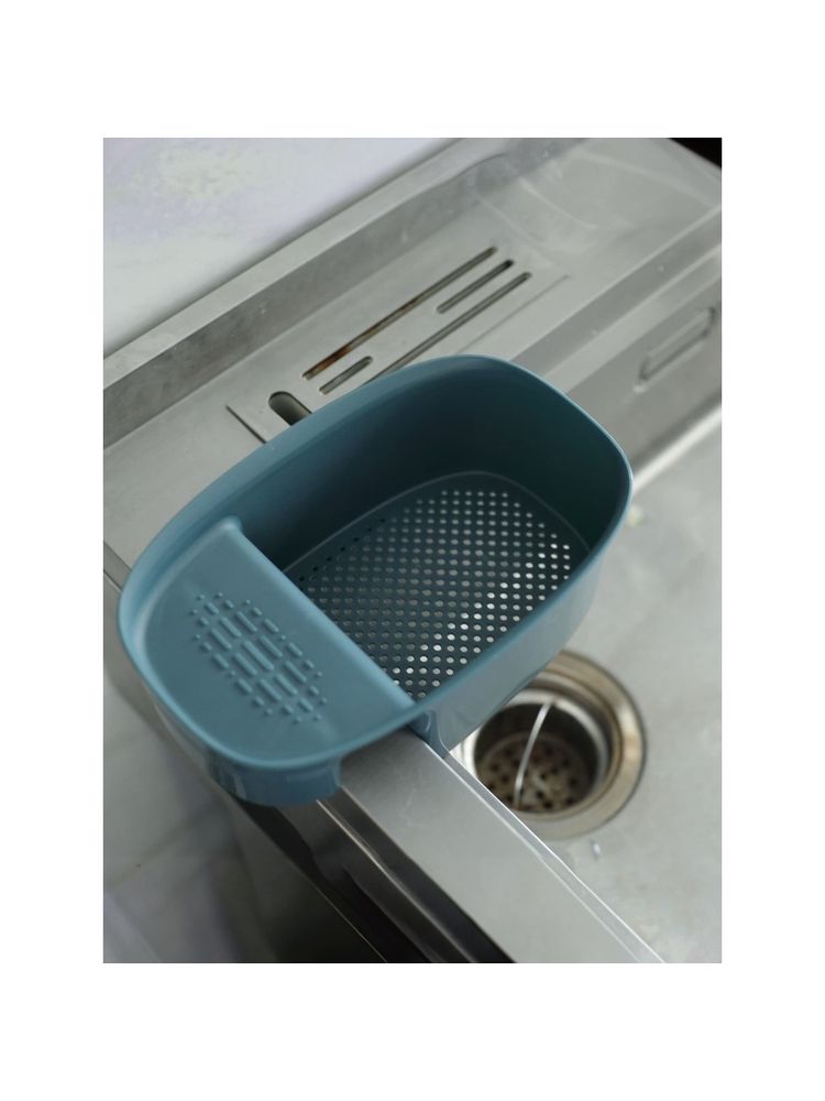 Kuber Industries Organizer With Soap Holder Premium Pp Blue-picture-19