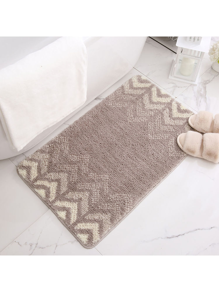 Kuber Industries Extra Soft Bathroom Mat Anti-Slip Mat For Bathroom Floor Tpr Backing (Beige)-picture-12