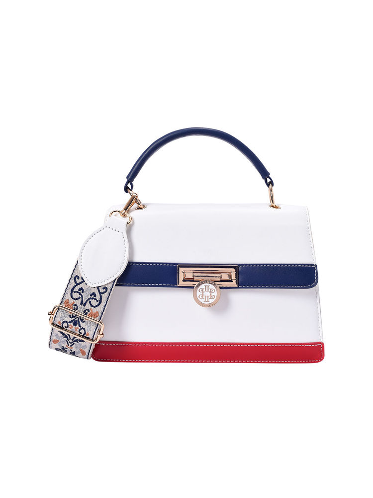 Lino Perros White Satchel Bag-image-24