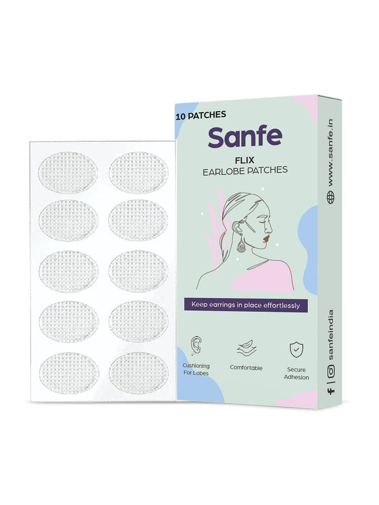 Sanfe Invisible Earlobe Patches For Pierced Ears Perfect For Torn & Stretched Piercings Ear Lobes