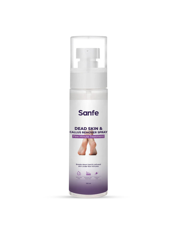 Sanfe Dead Skin & Callus Remover Spray | Freshens, Exfoliates - For dry & cracked feet, 100ml-picture-14