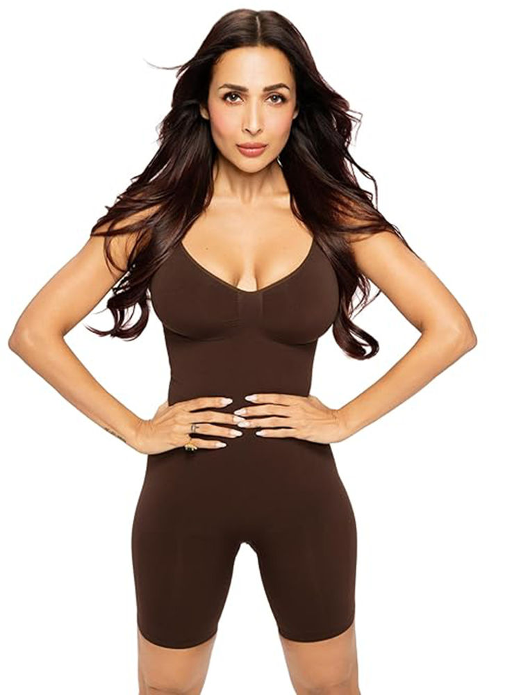 INVOGUE Intense Mid Thigh Bodyshaper - Brown-picture-21