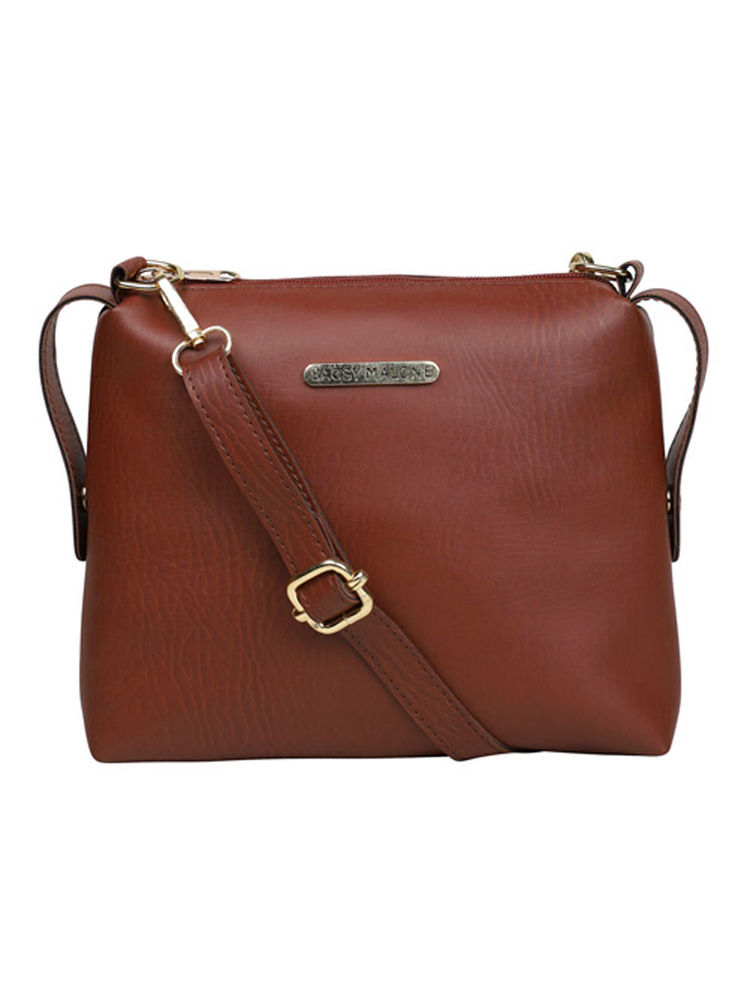 Bagsy Malone Brown Cult Fashion Sling Bag-image-8
