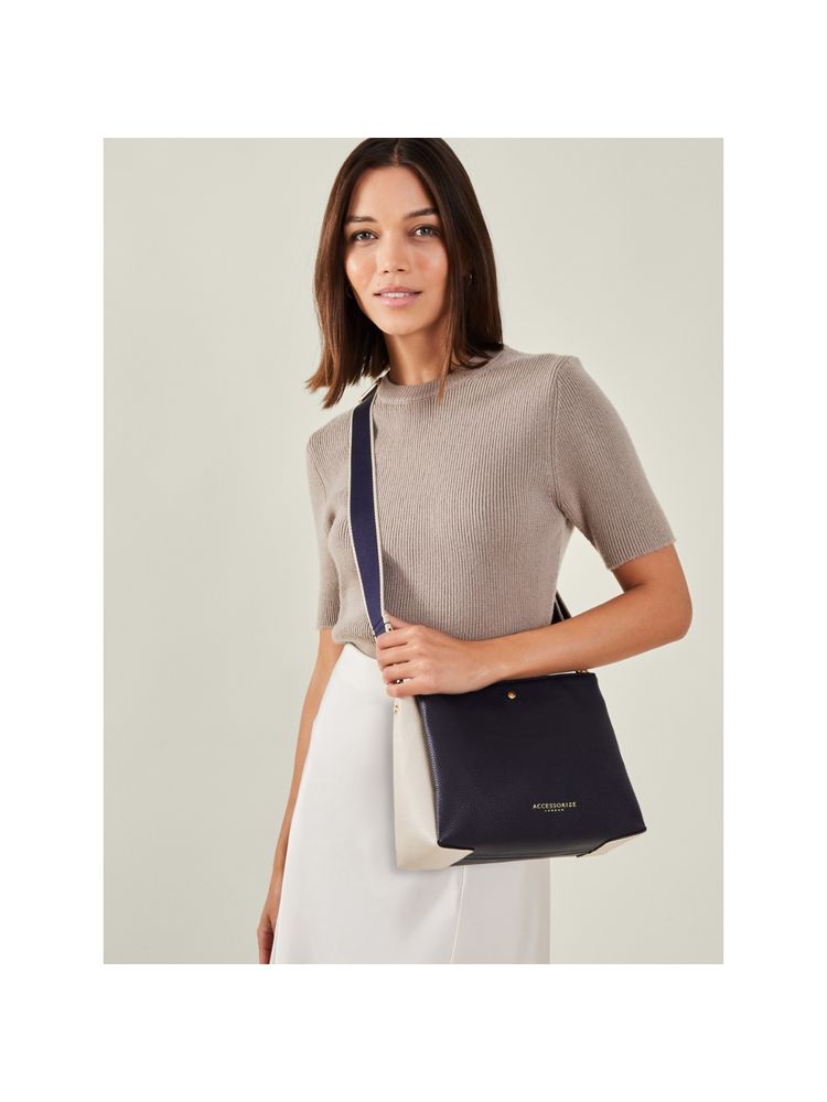 Accessorize London Women's Colour Block Triple Compartment Sling Bag-image-26