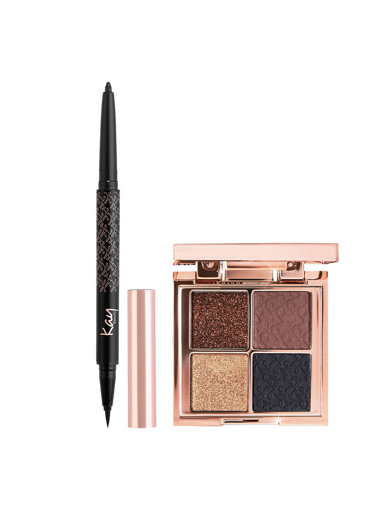 Kay Beauty 24HR Kajal Eyeliner Duo & Discover Eyeshadow Palette Combo-picture-31