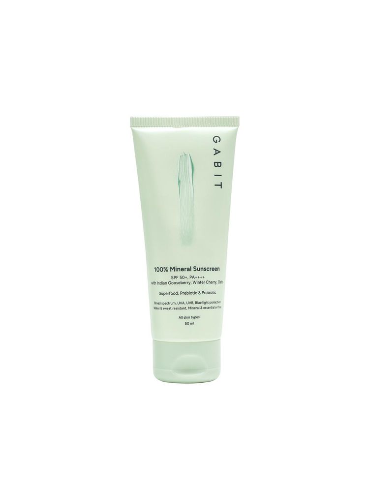Gabit 100% Mineral Sunscreen SPF 50 PA++++ With Vitamin E, No White Cast, Blue Light Protection-picture-24