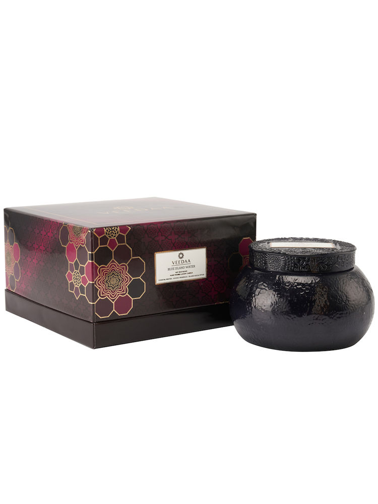 Veedaa Candles Blue Island Water Dune Glass Scented Candle-image-10