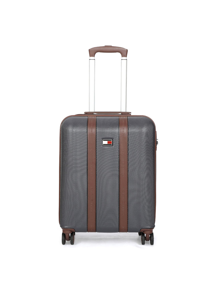 Tommy Hilfiger Graphite B Hard Luggage Trolley Bag Textured Cargo Grey-image-23