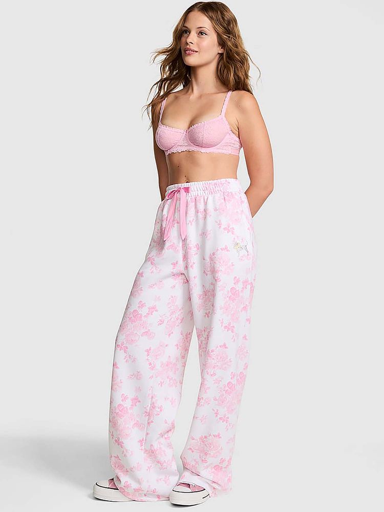 Victoria's Secret Multi-Color Printed Regular Fit Sweatpant-image-1