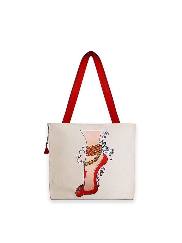 THE PURANI JEANS Hand-Printed Classical Design-Reusable Tote Bag-image-15