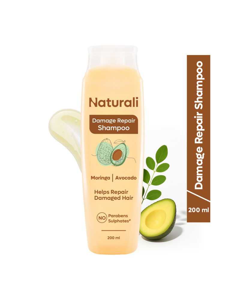 Naturali Damage Repair Shampoo with Moringa Oil & Avocado that Repairs Hair Damage, Dry Hair & Frizzy Hair 180ml-image-44