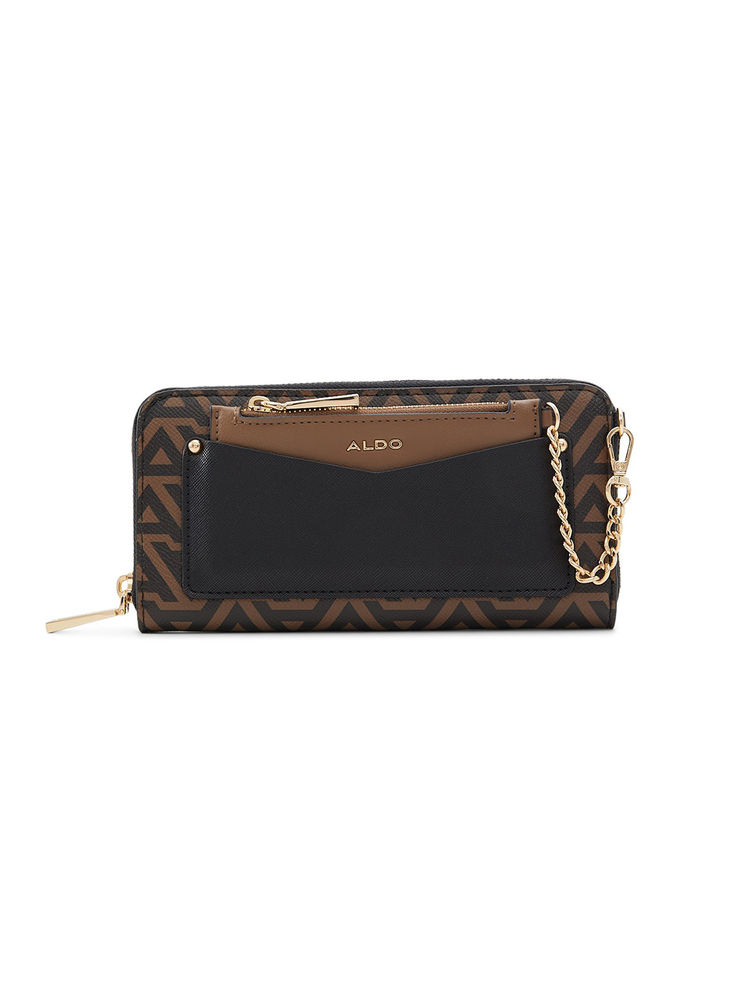 Aldo Womens Brown Printed Wallet with Coin Pocket (Set of 2) (M)-picture-38