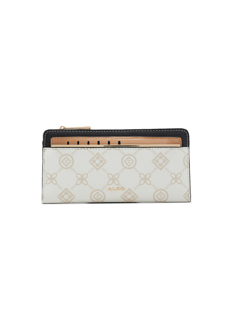 Aldo Womens Beige Printed Wallet (M)-image-29