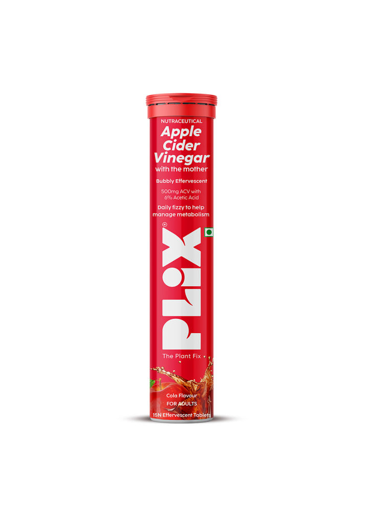 Plix Apple Cider Vinegar Effervescent Tablets - Cola