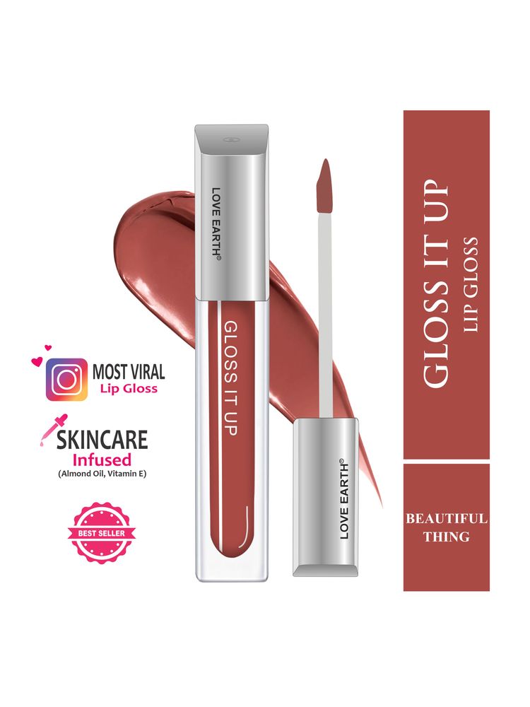 Love Earth Lip Gloss High Shine And Glossy Finish