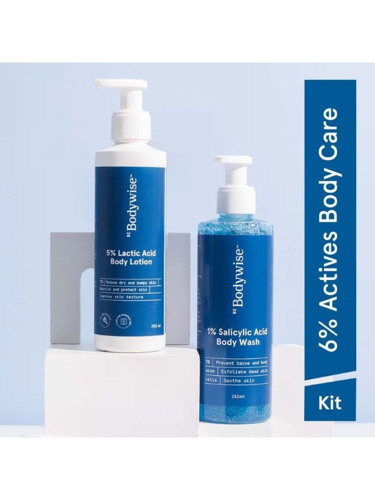 Be Bodywise 1% Salicylic Acid Body Wash + 5% Lactic Acid Body Lotion