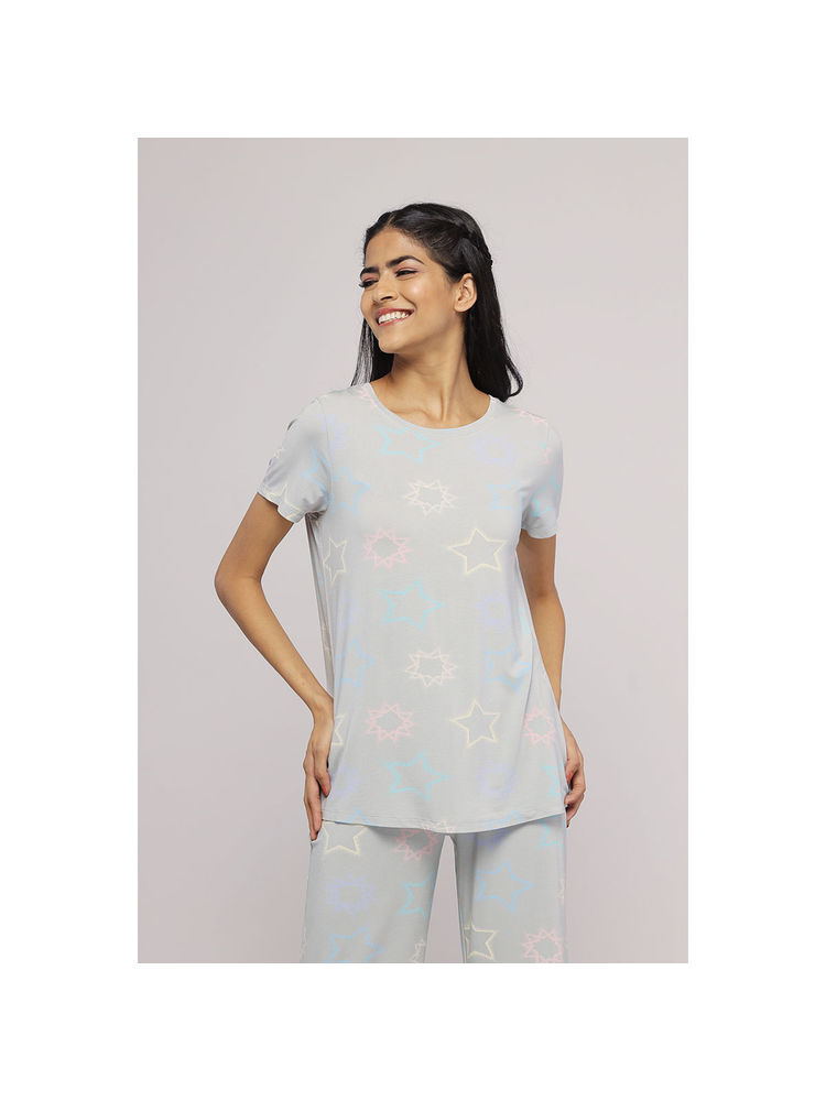 NeceSera Women Grey Modal Round Neck Top-image-10