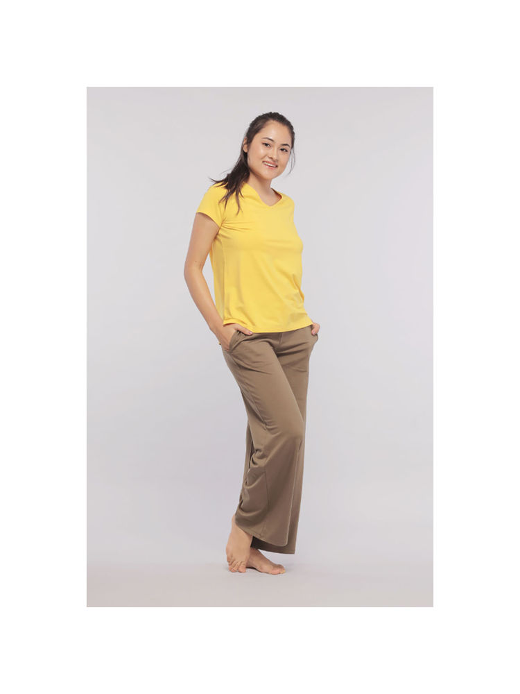 NeceSera Women Yellow Cotton Blend Round Neck Top-picture-16