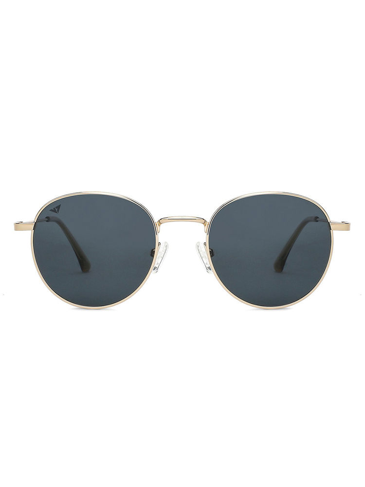 Vincent Chase by Lenskart Gold Round Sunglasses-Vc S13137