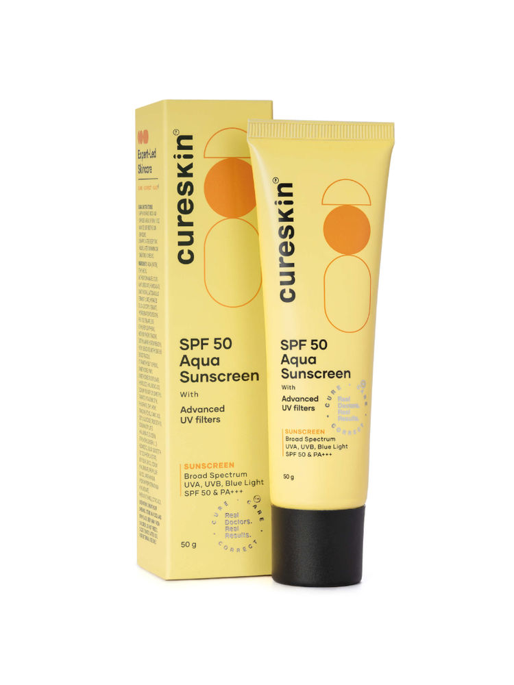 Cureskin SPF 50 Aqua Sunscreen with Advanced UV Filters, SPF 50 & PA+++ - Pack of 1-image-38