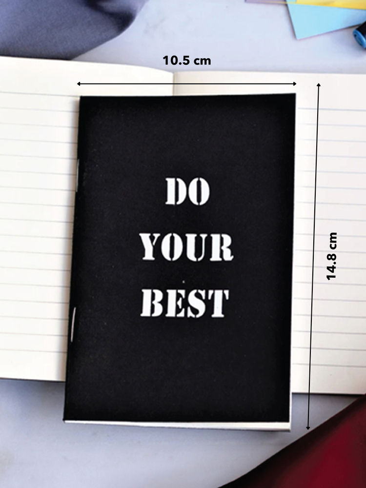 THE ZAPPY BOX A6 Do Your Best Black Notebook-image-46