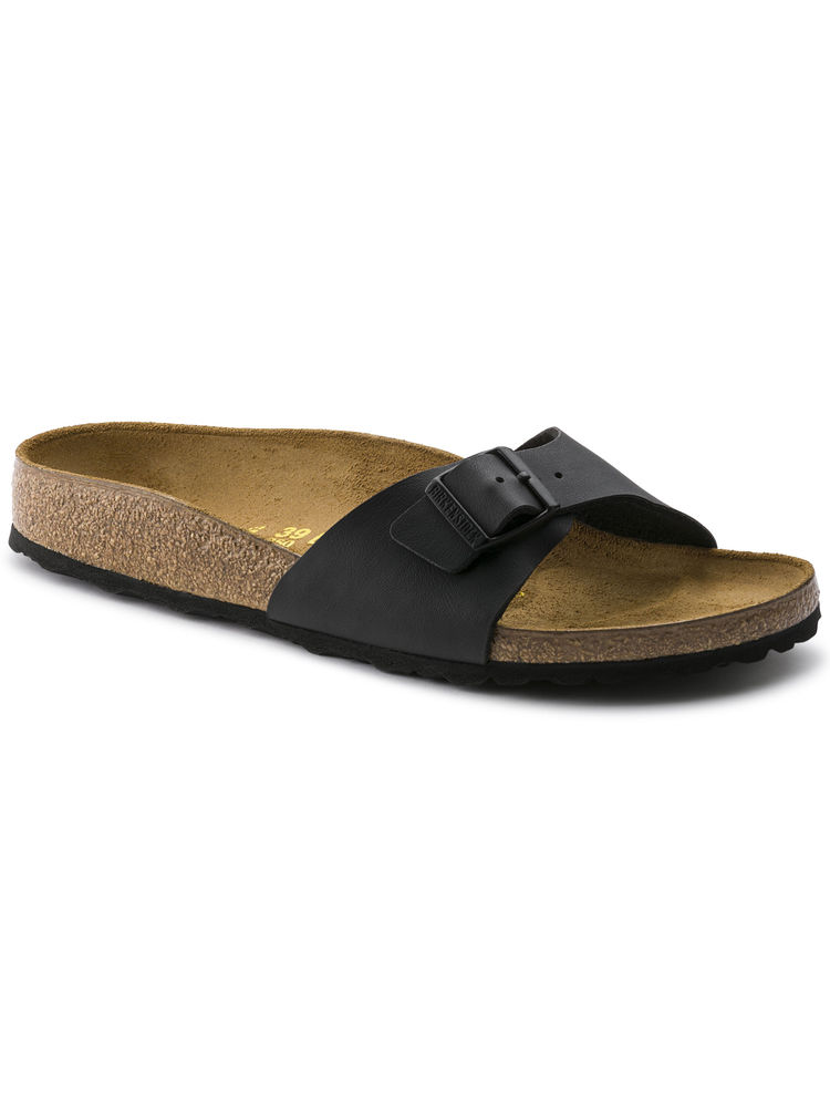 Birkenstock Madrid Birko-flor Black Narrow Width Unisex Sandals-picture-22
