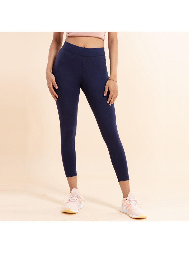 Nykd All Day Essential Cotton Leggings-NYAT076 Peacoat