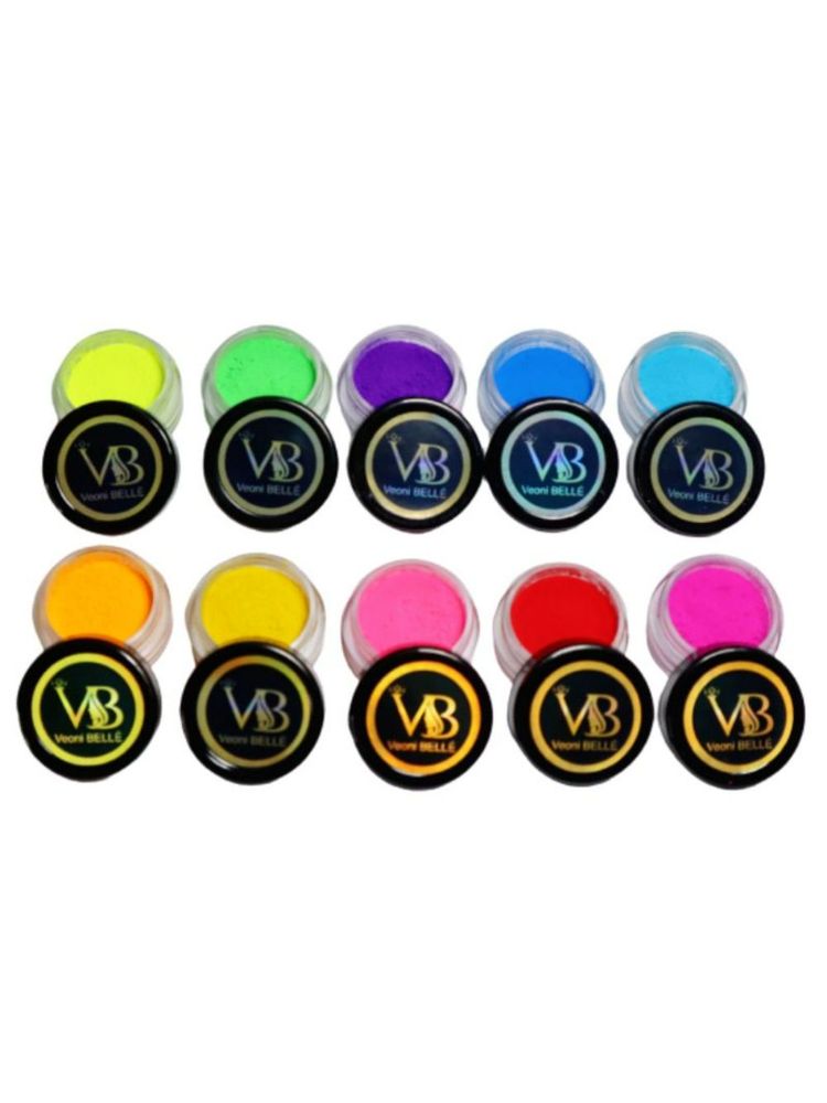 Veoni Belle Neon Pigment Eye Shadow - 10 Pc Set-picture-11