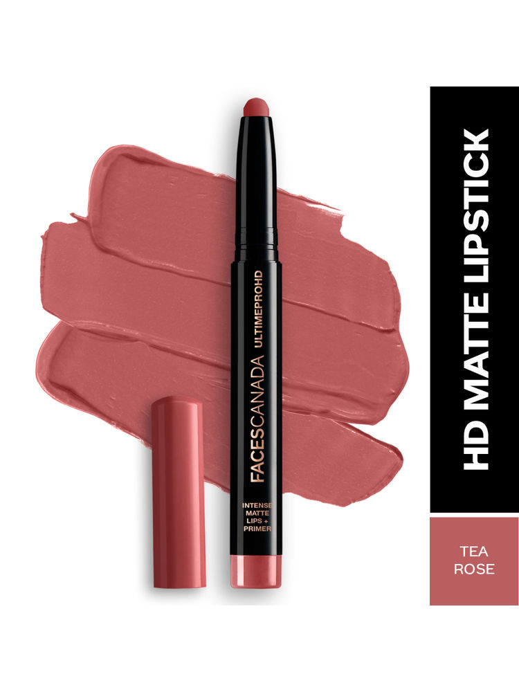 Faces Canada Ultime Pro HD Intense Matte Lips + Primer - Tea Rose 10, 9HR Long Stay-picture-13