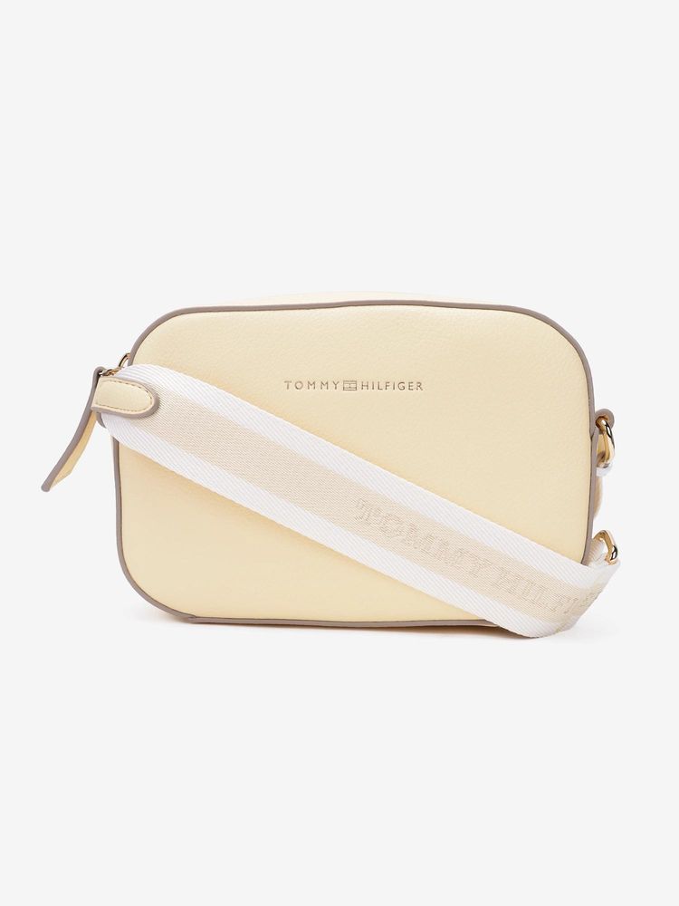 tommy hilfiger accessories Tommy Hilfiger Logo Yellow Pu Sling Bag-picture-11