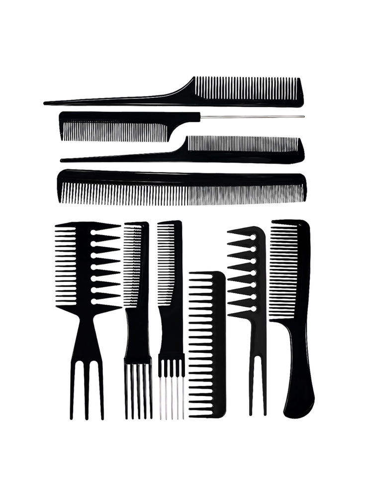 Matra Hair Comb Set Of 10 Multipurpose Professional Combs Hairdressing Salon Kit-picture-32