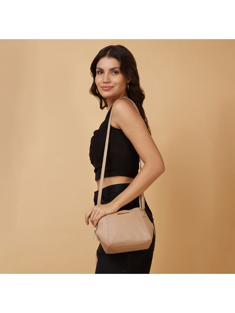 Caprese Women Holden Beige Sling Bag (S)-image-38