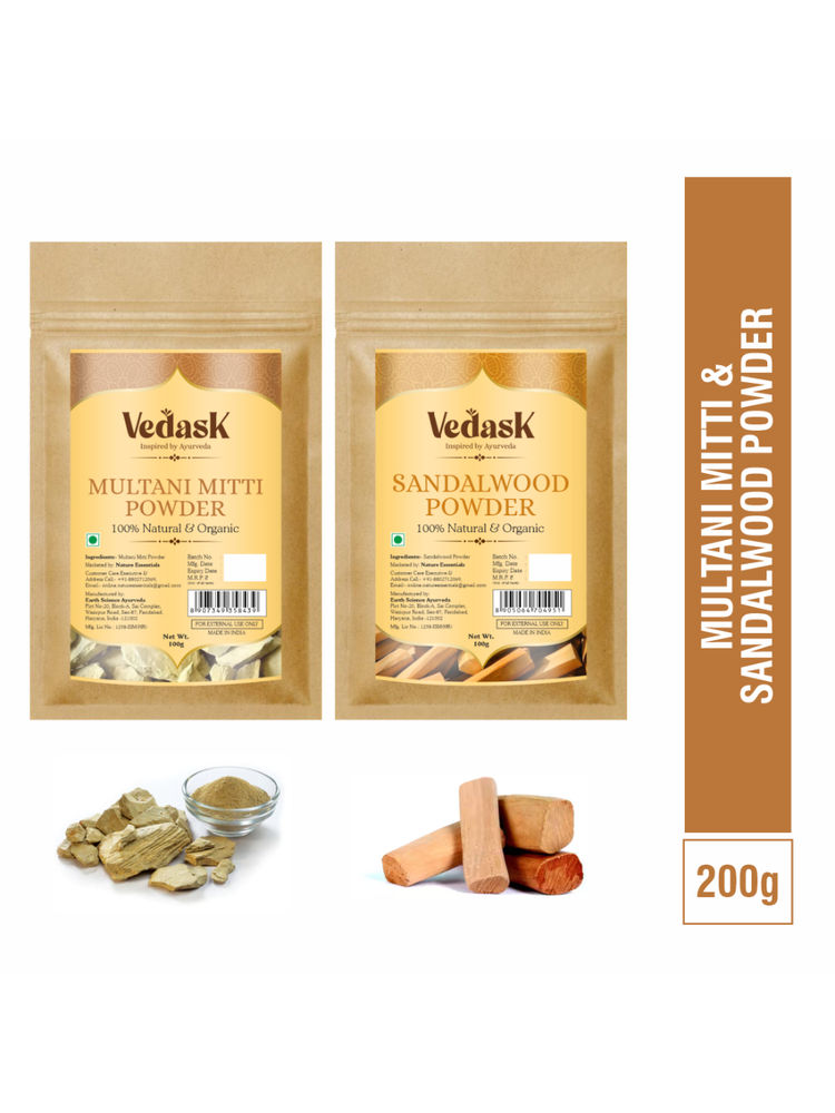 Vedask Organic Multani Mitti And Sandal Wood Powder-image-17