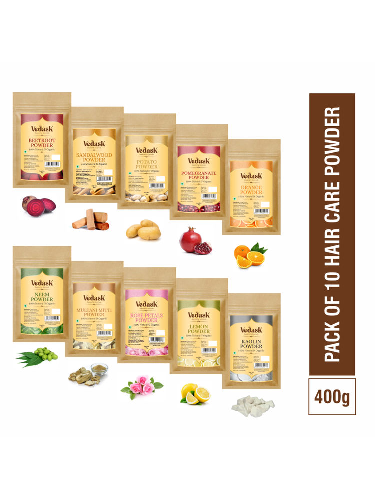 Vedask Organic Face Pack Powder Clay Mask - Pack of 10-image-23