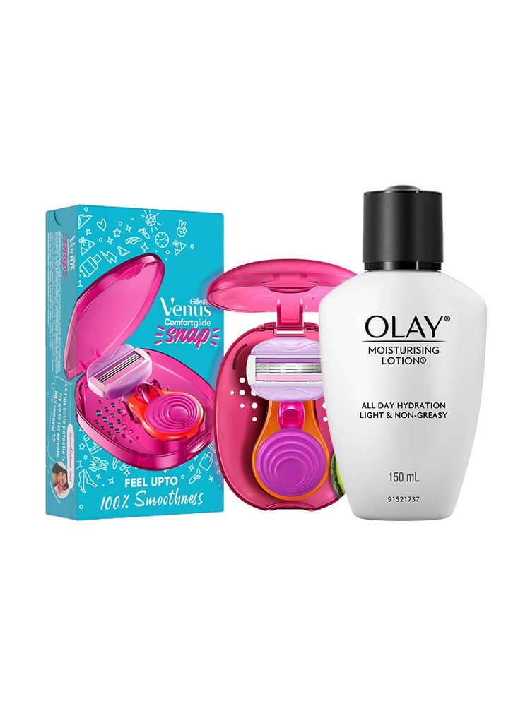 Gillette Venus Skincare Combo - Olay Moisturizing Lotion + Venus Snap Razor-picture-48